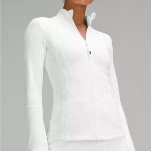 White Lululemon Define Jacket.